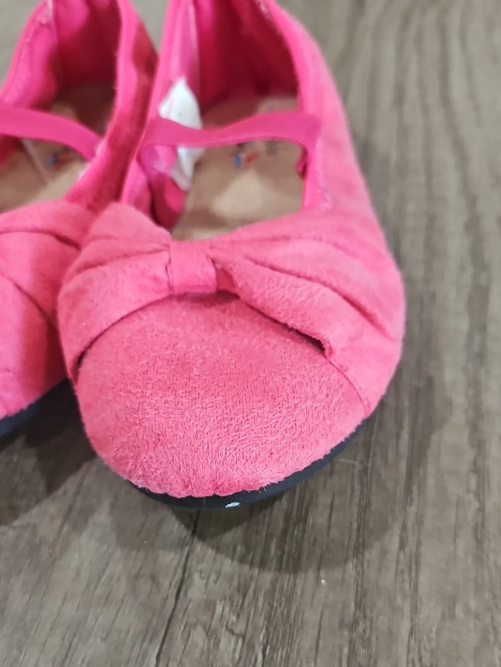 Bumble & Birdie NEW Girls Pink Bow Ballet Flats - Kids Shoes size 12